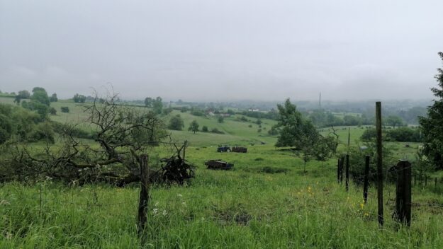 herver land regen und nebel